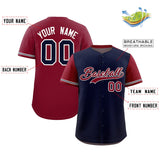 Custom Baseball Jersey Color Block Raglan Sleeves Shirt Customizable Name Number Text Youth Jersey