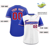 Custom Baseball Jersey Color Block Raglan Sleeves Streetwear Customizable Unique Name Number Team Jersey