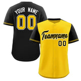 Custom Baseball Jersey Color Block Raglan Sleeves Streetwear Customizable Text Name Number Team Logo