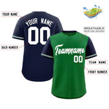 Custom Baseball Jersey Color Block Raglan Sleeves Streetwear Customizable Name Number Team Uniform For Men