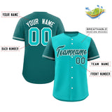 Custom Baseball Jersey Color Block Raglan Sleeves Streetwear Customizable Name Number Team Uniform For Men