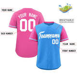 Custom Baseball Jersey Color Block Raglan Sleeves Streetwear Customizable Name Number Text Youth Jersey