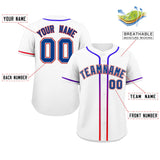 Custom Classic Style Baseball Jersey Personalized Gradient Ribbed Design Button Down Unisex Hip Hop Shirts For Unisex