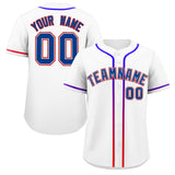 Custom Classic Style Baseball Jersey Personalized Gradient Ribbed Design Button Down Unisex Hip Hop Shirts For Unisex