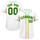 Custom Classic Style Baseball Jersey Personalized Gradient Ribbed Design Short Sleeve Button Down Hipster Jersey For Unisex