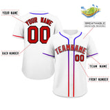 Custom Classic Style Baseball Jersey Personalized Gradient Ribbed Design Short Sleeve Button Down Casual Hiphop Shirts For Unisex