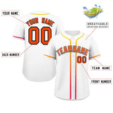 Custom Classic Style Baseball Jersey Personalized Gradient Ribbed Design Short Sleeve Button Down Hipster Jersey For Unisex