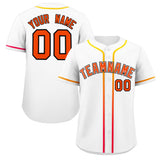 Custom Classic Style Baseball Jersey Personalized Gradient Ribbed Design Short Sleeve Button Down Hipster Jersey For Unisex
