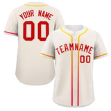 Custom Classic Style Personalized Gradient Ribbed Baseball Shirt Hiphop Clothing for Party For Unisex