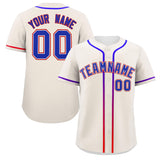 Custom Classic Style Personalized Gradient Ribbed Baseball Shirt Hiphop Clothing for Party For Unisex