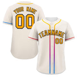 Custom Classic Style Personalized Gradient Ribbed Baseball Shirt Hiphop Clothing for Party For Unisex