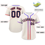 Custom Classic Style Baseball Jersey Personalized Gradient Ribbed Design Hiphop Jersey for Party For Unisex