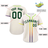 Custom Classic Style Personalized Gradient Ribbed Baseball Shirt Hiphop Clothing for Party For Unisex