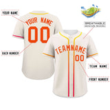 Custom Classic Style Personalized Gradient Ribbed Design Hiphop Casual Sport Baseball Jersey For Unisex
