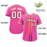 Custom Classic Style Personalized Gradient Ribbed Baseball Shirt Hiphop Clothing for Party For Unisex