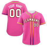 Custom Classic Style Personalized Gradient Ribbed Baseball Shirt Hiphop Clothing for Party For Unisex