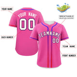 Custom Classic Style Personalized Gradient Ribbed Baseball Shirt Hiphop Clothing for Party For Unisex