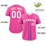 Custom Classic Style Baseball Jersey Personalized Gradient Ribbed Design Fashion Clothing Baseball Jersey For Unisex