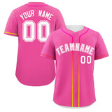 Custom Classic Style Baseball Jersey Personalized Gradient Ribbed Blank Plain Design Style Sportwear For Unisex