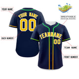 Custom Classic Style Baseball Jersey Personalized Gradient Ribbed Design Hiphop Jersey for Party For Unisex