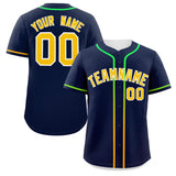 Custom Classic Style Baseball Jersey Personalized Gradient Ribbed Design Hiphop Jersey for Party For Unisex