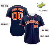 Custom Classic Style Baseball Jersey Personalized Gradient Ribbed Design Hiphop Jersey for Party For Unisex