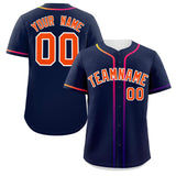 Custom Classic Style Baseball Jersey Personalized Gradient Ribbed Design Hiphop Jersey for Party For Unisex