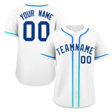 Custom Classic Style Baseball Jersey Personalized Gradient Ribbed Design Short Sleeve Button Down Casual Hiphop Shirts For Unisex