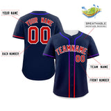 Custom Classic Style Personalized Gradient Ribbed Design Hiphop Casual Sport Baseball Jersey For Unisex