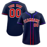 Custom Classic Style Personalized Gradient Ribbed Design Hiphop Casual Sport Baseball Jersey For Unisex