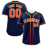 Custom Classic Style Baseball Jersey Personalized Gradient Ribbed Blank Plain Design Style Sportwear For Unisex