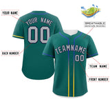 Custom Classic Style Baseball Jersey Personalized Gradient Ribbed Design Fashion Clothing Baseball Jersey For Unisex