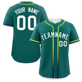 Custom Classic Style Baseball Jersey Personalized Gradient Ribbed Blank Plain Design Style Sportwear For Unisex