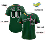 Custom Classic Style Personalized Gradient Ribbed Design Hiphop Casual Sport Baseball Jersey For Unisex