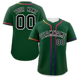 Custom Classic Style Personalized Gradient Ribbed Design Hiphop Casual Sport Baseball Jersey For Unisex