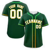 Custom Classic Style Personalized Gradient Ribbed Design Baseball Jersey Short Sleeve Active Game T Shirts For Unisex