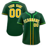 Custom Classic Style Personalized Gradient Ribbed Design Baseball Jersey Short Sleeve Active Game T Shirts For Unisex