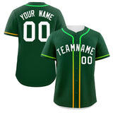 Custom Classic Style Personalized Gradient Ribbed Design Baseball Jersey Short Sleeve Active Game T Shirts For Unisex