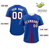 Custom Classic Style Personalized Gradient Ribbed Design Button Down Baseball Jersey Sportswear For Unisex
