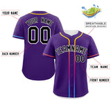 Custom Classic Style Personalized Gradient Ribbed Design Baseball Jersey Short Sleeve Active Game T Shirts For Unisex