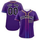 Custom Classic Style Personalized Gradient Ribbed Design Baseball Jersey Short Sleeve Active Game T Shirts For Unisex