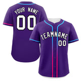 Custom Classic Style Personalized Gradient Ribbed Design Button Down Baseball Jersey Active Game Team Shirt For Unisex 