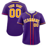 Custom Classic Style Personalized Gradient Ribbed Design Button Down Baseball Jersey Active Game Team Shirt For Unisex 