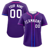 Custom Classic Style Personalized Gradient Ribbed Design Baseball Jersey Short Sleeve Active Game T Shirts For Unisex