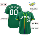 Custom Classic Style Personalized Gradient Ribbed Design Baseball Jersey Short Sleeve Active Game T Shirts For Unisex