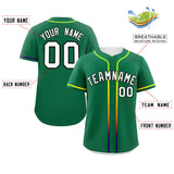 Custom Classic Style Baseball Jersey Personalized Gradient Ribbed Blank Plain Design Style Sportwear For Unisex