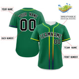 Custom Classic Style Personalized Gradient Ribbed Design Hiphop Casual Sport Baseball Jersey For Unisex