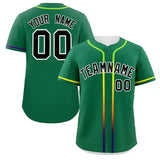 Custom Classic Style Personalized Gradient Ribbed Design Hiphop Casual Sport Baseball Jersey For Unisex