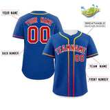 Custom Classic Style Personalized Gradient Ribbed Design Button Down Baseball Jersey Sportswear For Unisex