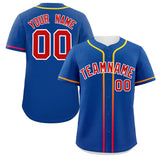 Custom Classic Style Personalized Gradient Ribbed Design Button Down Baseball Jersey Sportswear For Unisex